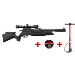 PACK CARABINE PCP GAMO ARROW 4.5MM 19.9J + LUNETTE 3-9X40WR + PLOMBS + POMPE