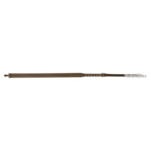 COUNTRY SELLERIE BRETELLE FUSIL EN CROTE DE CUIR, MOUSQUETONS