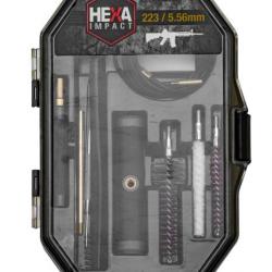 KIT DE NETTOYAGE HEXA IMPACT POUR ARMES CAL .223 - 5.56