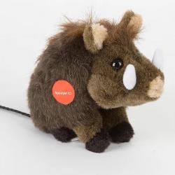 PELUCHE SANGLIER SONORE - 18 CM