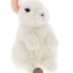 PELUCHE LAPIN BLANC 18CM