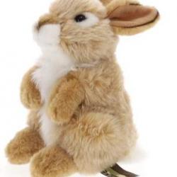 PELUCHE LAPIN MARRON - 18CM