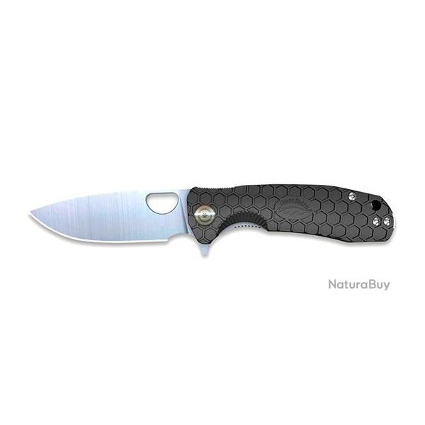 HONEY BADGER FLIPPER LARGE BLACK - LAME 92MM - MANCHE FRN - CLIP