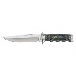 BOKER MAGNUM JUNGLE DEVIL - LAME 153MM - MANCHE CONTREPLAQUÉ - ETUI CUIR