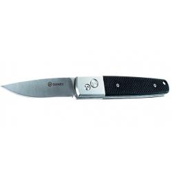 GANZO G7211-BK - LAME 85MM - MANCHE G10 - CLIP