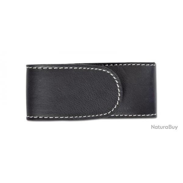 PIELCU ETUI CUIR DOUBL NOIR 130x58x28MM