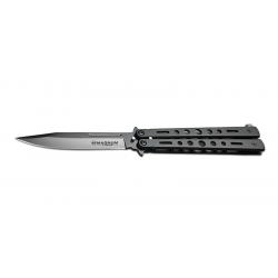 BOKER MAGNUM COUTEAU BALISONG ALL BLACK