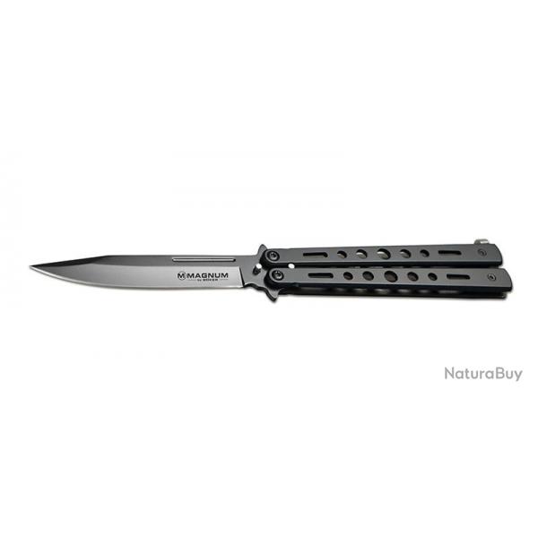 BOKER MAGNUM COUTEAU BALISONG ALL BLACK