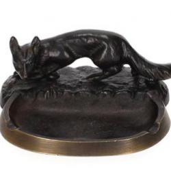 LOVERGREEN CENDRIER BRONZE RENARD