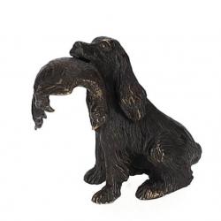 LOVERGREEN BRONZE CHIEN ET FAISANT