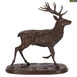 LOVERGREEN BRONZE CERF EN MOUVEMENT