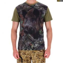 LOVERGREEN T SHIRT CAMOUFLAGE SANGLIER