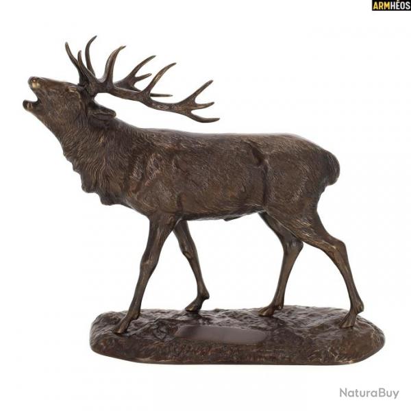 BRONZE CERF BRAMANT GRAND MODELE