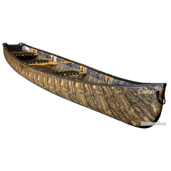 Cano chasse/pche ESQUIF Cargo 17' (5,12 m), camo, quatre bancs, motorisable 7 CV, homologu CE.