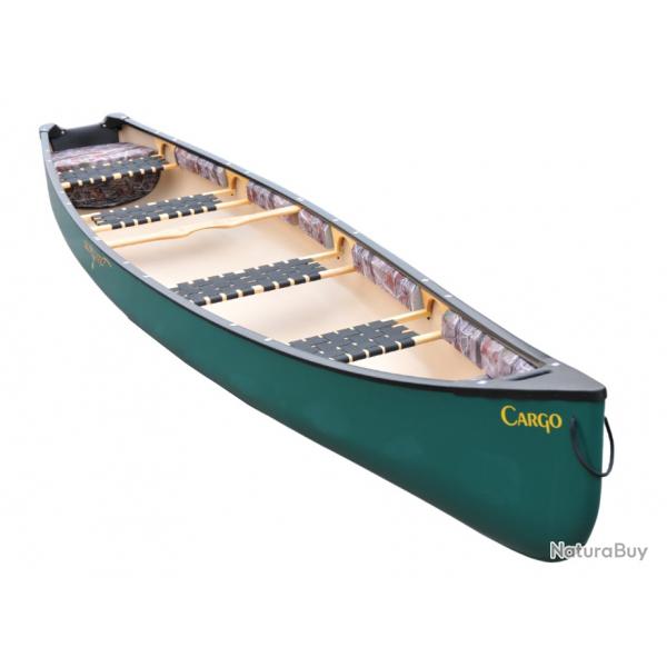 Cano chasse/pche ESQUIF Cargo 17' (5,12 m), vert, quatre bancs, motorisable 7 CV, homologu CE.