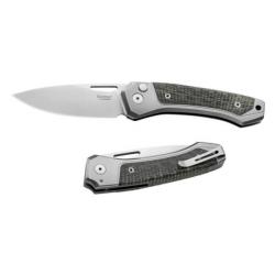 TW.GYGBK Couteau pliant Lionsteel "TWAIN" Titanium gris/G10