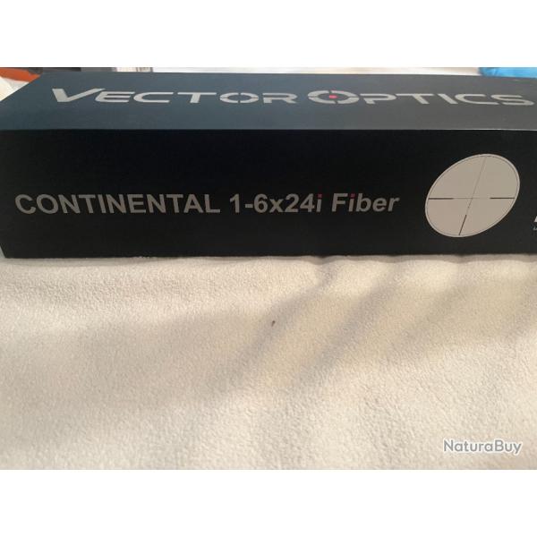 Lunette Vector Optic SCOC-44 Continental x6 1-6x24i Fibre