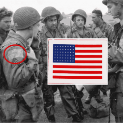 Drapeau US de manche WW2 - Identification Flag 48 étoiles