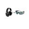 petites annonces chasse pêche : Ensemble casque Peltor Bull's eye 1 + paire de lunette 3M PC Grey AS/AF