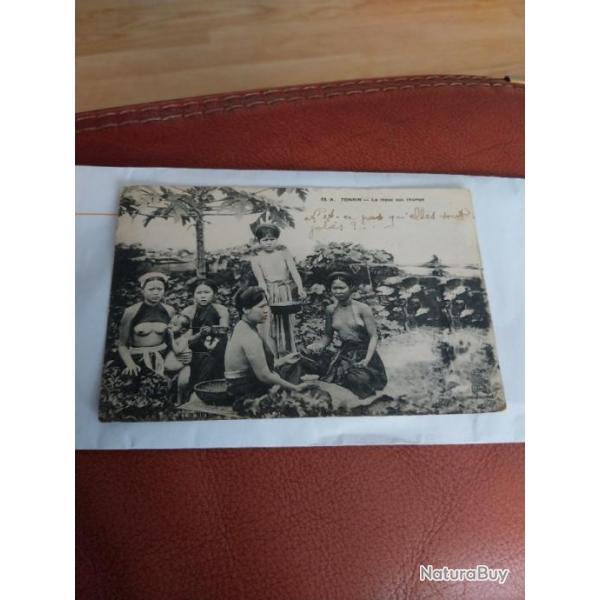 ancienne carte postale femmes nues  manuscrite 1915