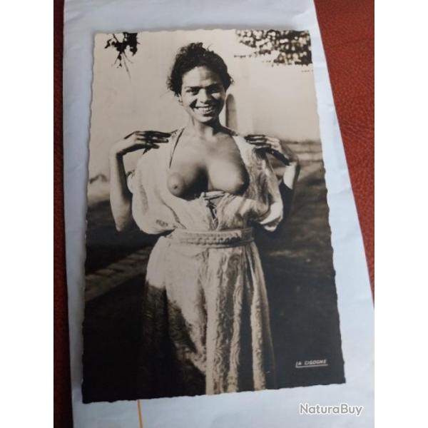 ancienne carte postale femme  nue