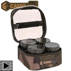 Trousse à Booster Fox Camolite Hookbait Case 6 pots