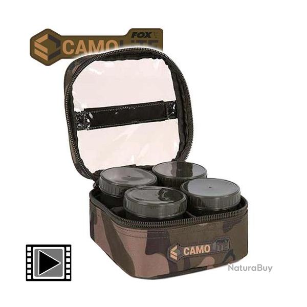 Trousse  Booster Fox Camolite Hookbait Case 6 pots