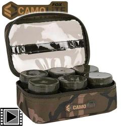 Trousse à Booster Fox Camolite Hookbait Case 8 pots