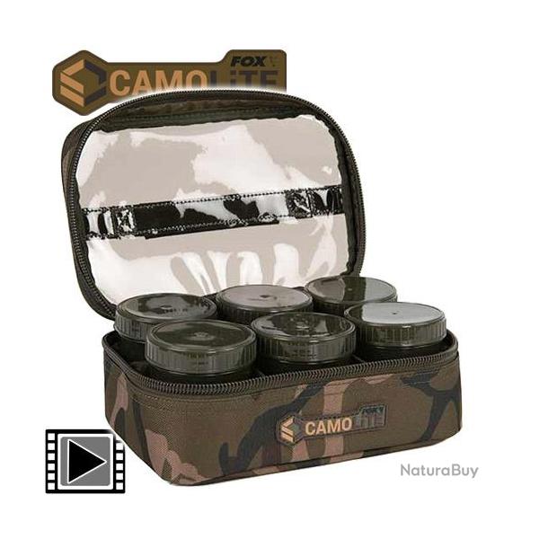 Trousse  Booster Fox Camolite Hookbait Case 8 pots