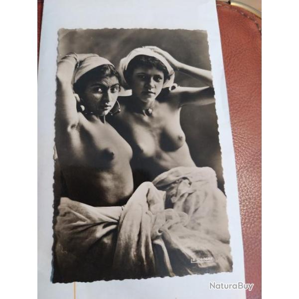 ancienne carte postale buste  2 femmes  nues