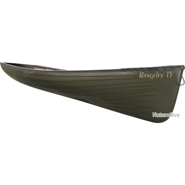 Cano chasse/pche ESQUIF Rangeley 15' (4,57 m), olive, trois bancs, motorisable 6 CV, homologu CE.