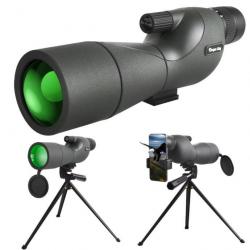 Télescope étanche 25-75x60 avec trépied et support téléphone, monoculaire FMC BAK4.....ENCH 1 EURO