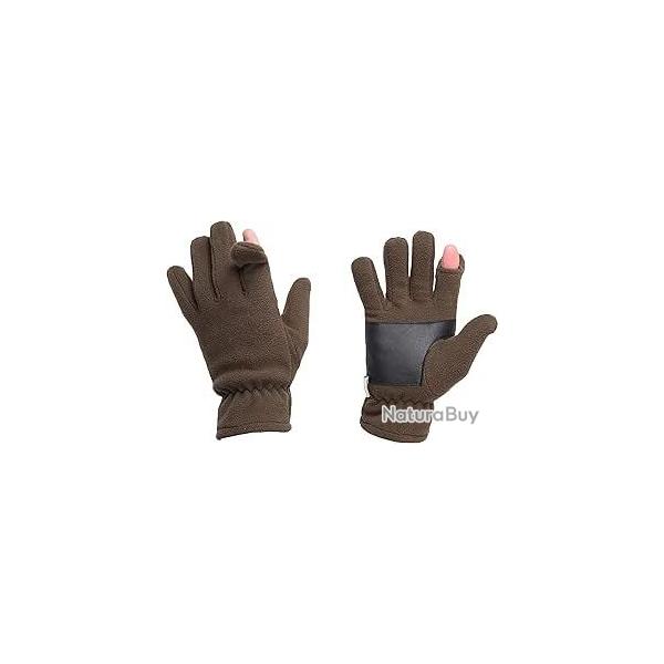 Gants de chasse polaire vert Treeland  T1000 - Taille 9