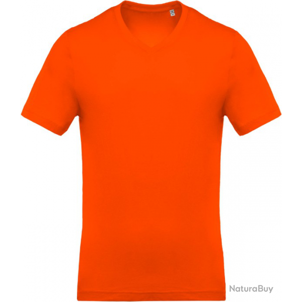 T-Shirt Homme 100% Coton ORANGE TAILLE 4xl