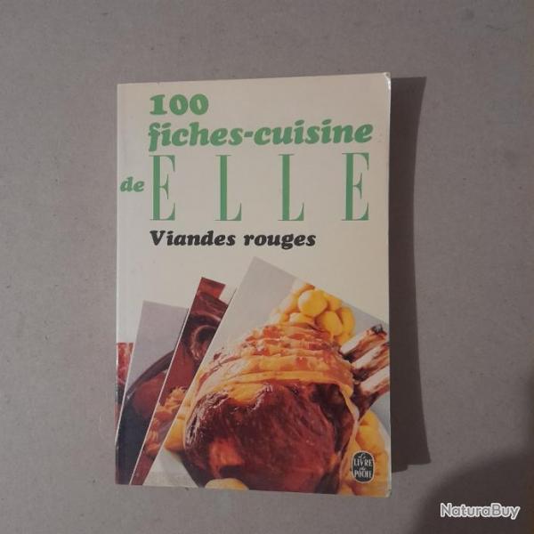 100 fiches-cuisine de Elle - Viandes rouges