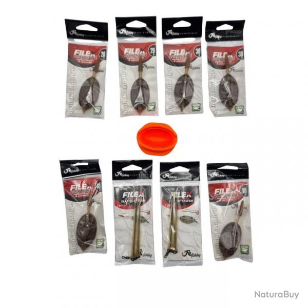 Pack method feeder Filex 20g-30g-40g x 2 + quickchange x2