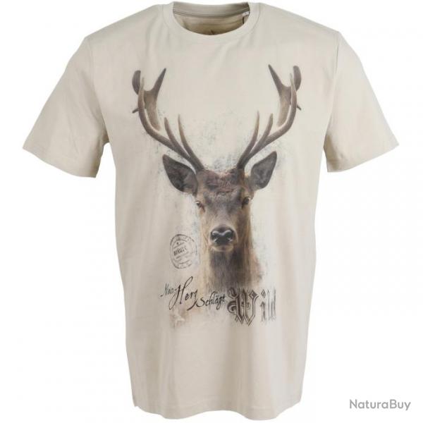 T shirt chasse motif cerf