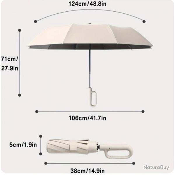 ENCHERE Parapluie AUTOMATIQUE renforc, coloris au choix