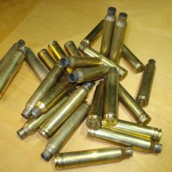 25 douilles Remington cal 300 W. magnum tirées x1