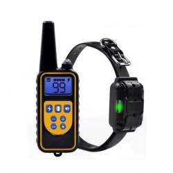 1x COLLIER DE DRESSAGE chiens noir - 800 METRES - ecran LCD Top fiabilité