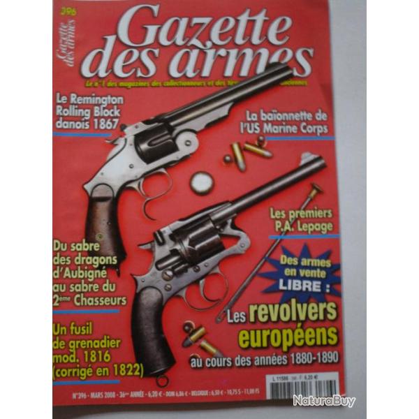 a vendre GAZETTE DES ARMES n396 mars 2008