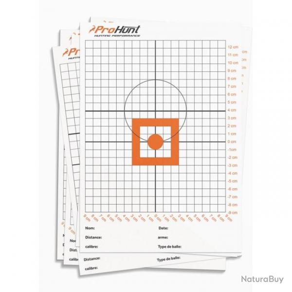 Cibles de rglage PRO HUNT 100m par 100