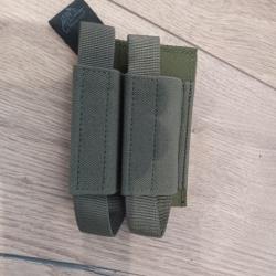 IN-DPM-PO-02 Helikon tex Double porte chargeur pistolet velcro vert