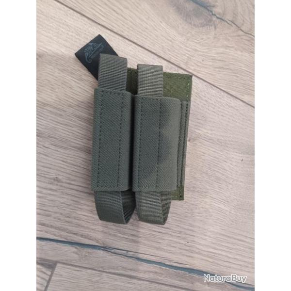 IN-DPM-PO-02 Helikon tex Double porte chargeur pistolet velcro vert