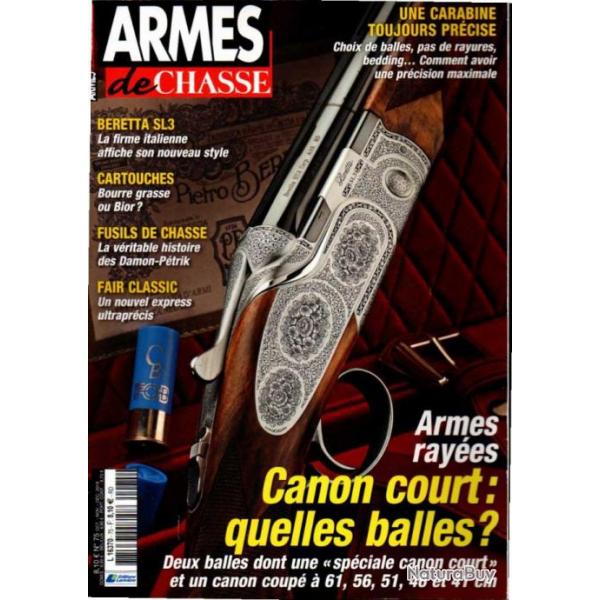 armes de chasse 75 damon petrik, mund & schum, max ern, taux de rayures, beretta sl3, bourre, beesle