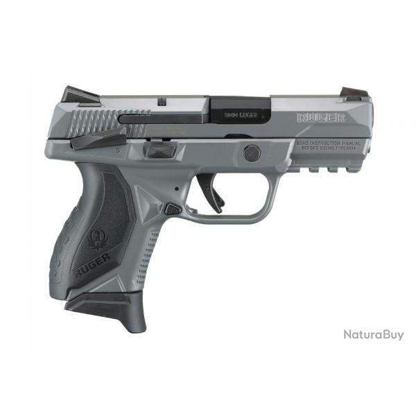 RUGER - PISTOLET AMERICAN PISTOL COMPACT 9MM LUGER AVEC MANUAL SAFETY 3.55" 17+1 (2C)