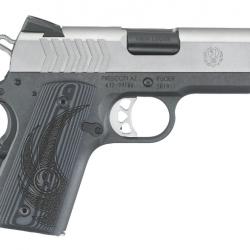 RUGER - PISTOLET SR1911 .9MM LUGER LWGT OFFICER 3.6" 7+1CPS STAINLESS STEEL (2C)