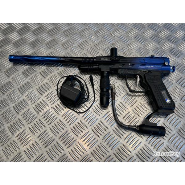 lanceur de paintball spyder pilot electrique bleu