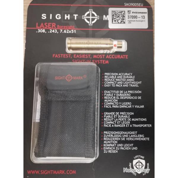 Douille laser SIGHTMARK - Calibre .308, .243, 7.62x51 / Boresight