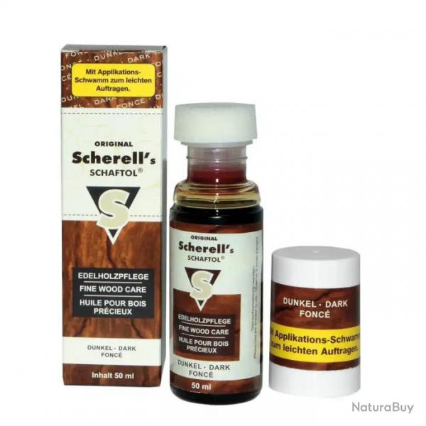 Huile SCHERELL'S SCHAFTOL pour bois fonc - 50ml